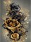 Rose Diamond Painting Kits for Adults, Golden Rose Diamond Art Kits for Adults,Rose Gem Art Kits for Adults for Home Wall Decor